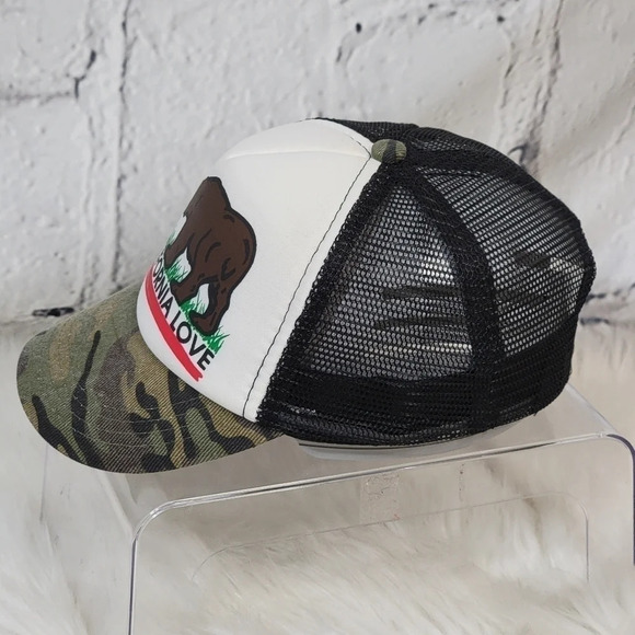 Kid's California Love Camouflage Camo Snapback Mesh Trucker Hat Cap Boy Girl‎ - Picture 3 of 7